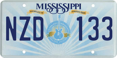 MS license plate NZD133