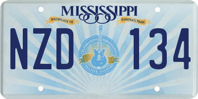 MS license plate NZD134