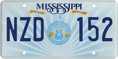 MS license plate NZD152