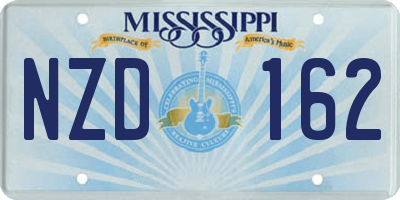 MS license plate NZD162