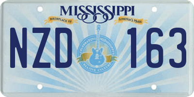 MS license plate NZD163