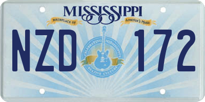 MS license plate NZD172