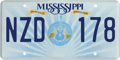 MS license plate NZD178