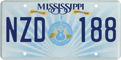 MS license plate NZD188