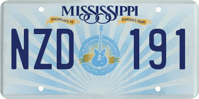 MS license plate NZD191