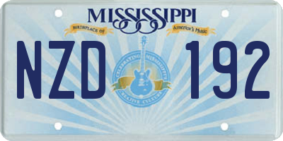MS license plate NZD192