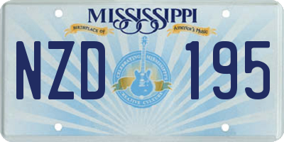 MS license plate NZD195