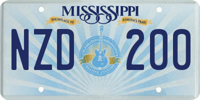 MS license plate NZD200