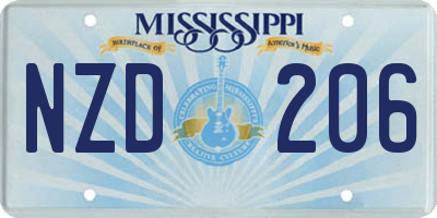 MS license plate NZD206