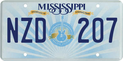 MS license plate NZD207