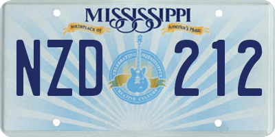 MS license plate NZD212