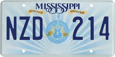 MS license plate NZD214