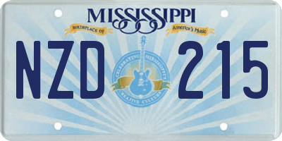 MS license plate NZD215