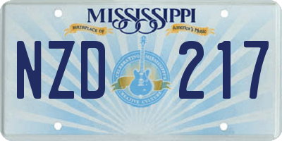 MS license plate NZD217