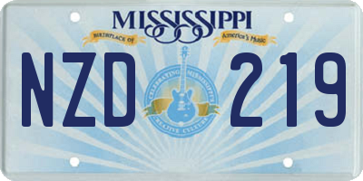 MS license plate NZD219