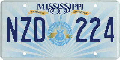 MS license plate NZD224