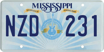 MS license plate NZD231
