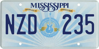 MS license plate NZD235