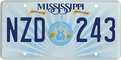 MS license plate NZD243