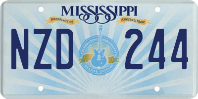 MS license plate NZD244
