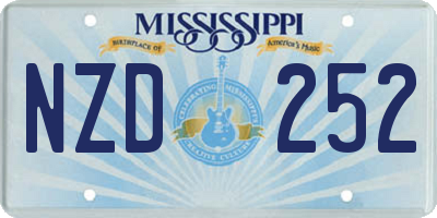 MS license plate NZD252