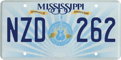 MS license plate NZD262