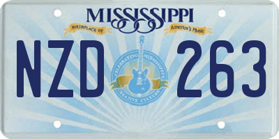 MS license plate NZD263