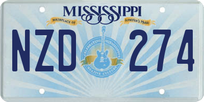 MS license plate NZD274