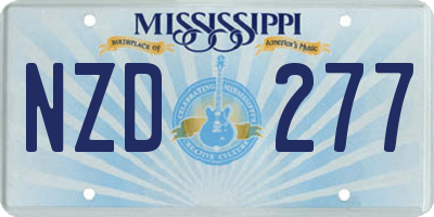 MS license plate NZD277