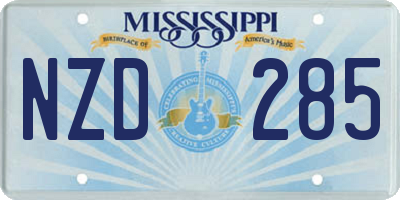 MS license plate NZD285