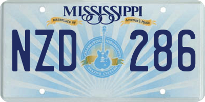 MS license plate NZD286
