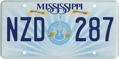 MS license plate NZD287