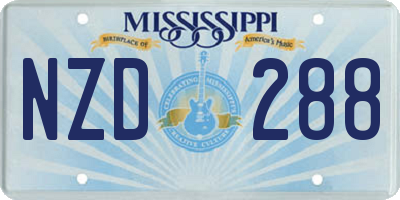 MS license plate NZD288