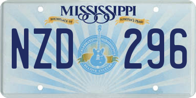 MS license plate NZD296