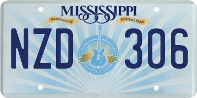 MS license plate NZD306