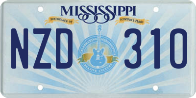 MS license plate NZD310