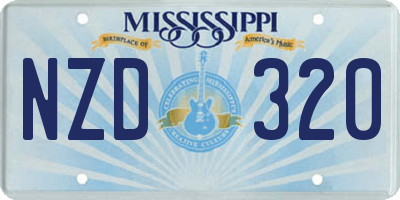 MS license plate NZD320