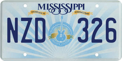MS license plate NZD326
