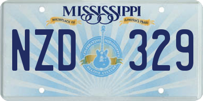 MS license plate NZD329