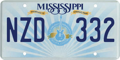 MS license plate NZD332