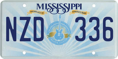 MS license plate NZD336