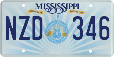 MS license plate NZD346