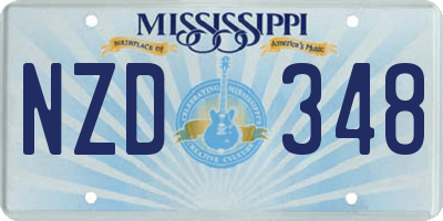 MS license plate NZD348
