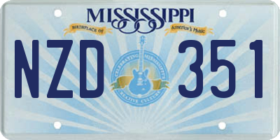 MS license plate NZD351