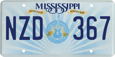 MS license plate NZD367