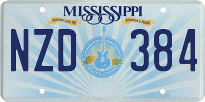 MS license plate NZD384