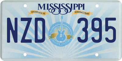MS license plate NZD395