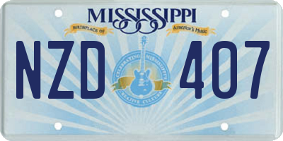 MS license plate NZD407