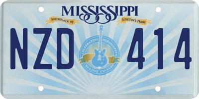 MS license plate NZD414