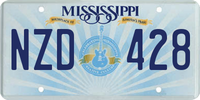MS license plate NZD428